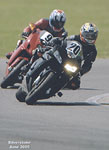 Deirdre at Silverstone race track 2005